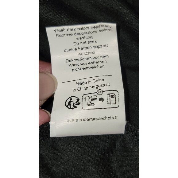 Grace Karin Womens Black Sheer Sleeve V-Neck Dress Size L - Picture 5 of 5